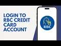 How To Login To Your Royal Bank of Canada Credit Card Account 2024 RBC Credit Card Login Guide
