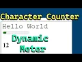 How to make a Dynamic FORM Character Counter - HTML JAVASCRIPT