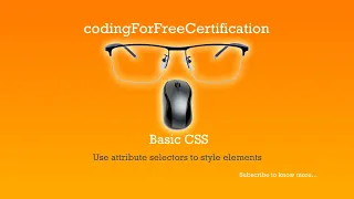 Basic CSS Use Attribute Selectors to Style Elements freecodecamp 23 of 44