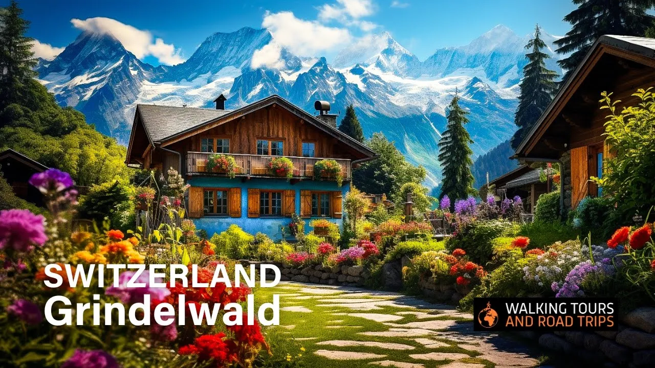 Grindelwald Switzerland, A Swiss Village Tour - Most Beautiful Villages in Switzerland 4k video