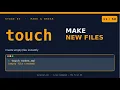 Linux Commands touch Create Empty Files in 1 Second Linux Beginner Tutorial