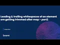 Leading trailing whitespaces of an element are getting trimmed after map - Part 2