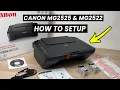 How to Setup Canon PIXMA MG2525 MG2522 Printer Load Ink Paper Scan Connect to Computer