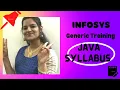 Infosys generic training Java syllabus Day Wise Schedule jaanutimes429 SharmilanEducates