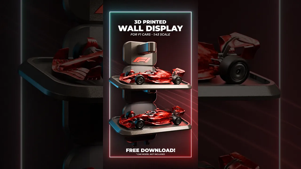 Modular Wall Display for F1 Mini Cars video thumbnail