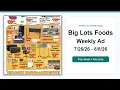 Big Lots Foods Weekly Ad 26 - 26 Best Deals
