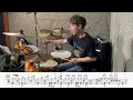 【ヨルシカ】チノカテ-叩いてみた【ドラム楽譜あり】(Yorushika/Chinokate)【Drum Cover】