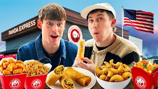 Two Brits try Panda Express for the first time ft Andy Michelle