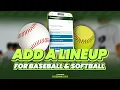 sideline Pro Tips Adding a Baseball or Softball Lineup
