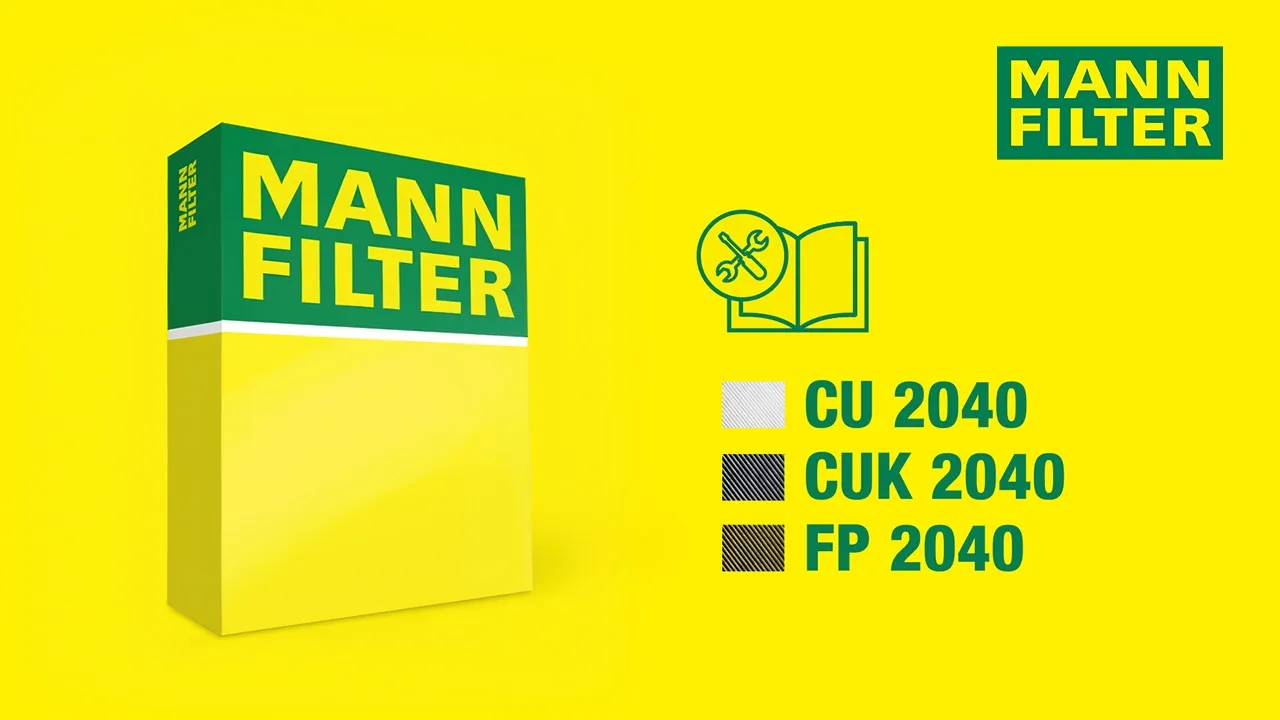 How to change a cabin air filter by MANN-FILTER I CU 2040 - CUK 2040 - FP 2040