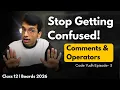 Python Operators Explained in 20 Minutes Boards-Proof Method Code Yudh EP 3