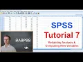 SPSS Tutorial - Reliability Analysis Computing a New Variable