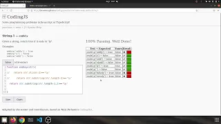 String 1 endsLy Javascript solution