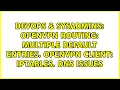 DevOps SysAdmins OpenVPN routing multiple default entries OpenVPN client iptables DNS issues