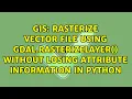 Rasterize vector file using gdal RasterizeLayer without losing attribute information in python