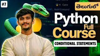Python Full Course in Telugu Conditional Statements in Python if else elif 7