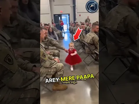 This 2 year old just want's to hug her father | But then this happened 😱🫡 #respect #shorts #ytshorts