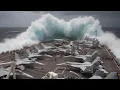 Lagu Teknik Jenius Kapal Induk Menghadapi Ombak MONSTER di Tengah Laut