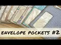 How to make window envelope pockets Junk Journal ideas