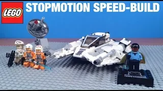 Lego Stop-Motion Speed-Build: 20th anniversary Snow Speeder 75259