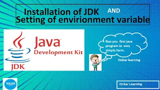 Installation of Java JDK Set up path and environmental variable in java Run java on notepad