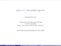 Discrete Mathematical Structures Lecture 3 7 The Euclidean algorithm