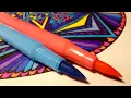 Satisfying Mandala Coloring with Markers Cozy ASMR No Talking