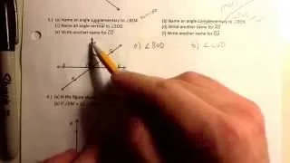 Geometry Midterm Review 14-15 Page 1