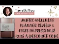 WELLNESS PLANNER REVIEW FEATURING JUBTIC WELLNESS PLANNER