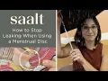 Saalt Disc 101 How to Stop Leaking When Using a Menstrual Disc