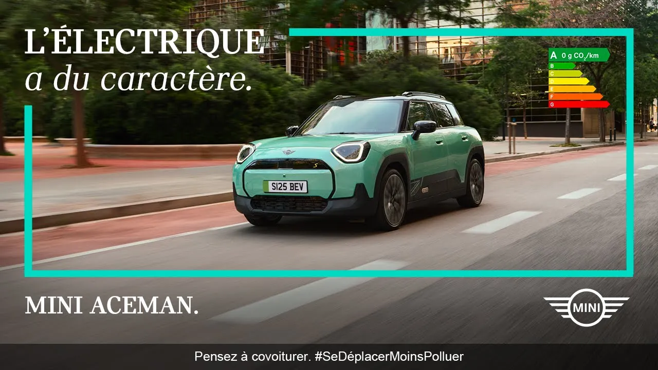 MINI France — MINI Aceman — 100% électrique (YouTube video ad)