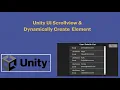 Unity3D UI ScrollView Tutorial to show the list of the item dynamically