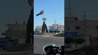 الطريق الصحراوي الاردني وانا على الخط الصحراوي The Jordanian Desert Road And I Am On 