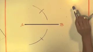Bisect a Line Segment - Compass Method