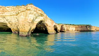 Surround 360° Boat Ride Video Along the Portuguese Coast | Immersive Coastal Adventure in 8K