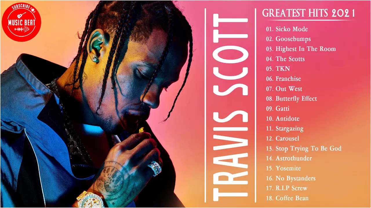 Top Songs Travis Scott | Travis Scott Greatest Hits | Travis Scott full album playlist 2021