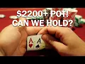 2200 POT with the NUT FLUSH Can we HOLD Parx Casino Ace Poker Vlog 14