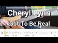 Cheryl Lynn - Got To Be Real (Bass Cover) TABS