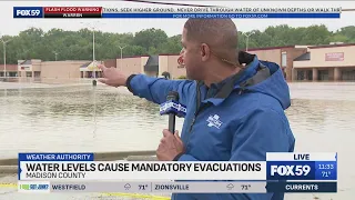 Flooding updates in Madison Hamilton counties
