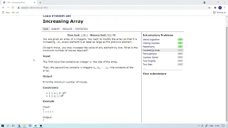 CSES FI PYTHON Increasing Array