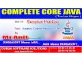 Core Java Exception Handling Exception Error Part - 1