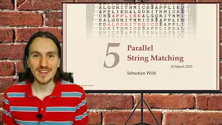 COMP526 5-1 5 1 Elementary parallel string matching