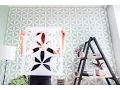 How to stencil a feature wall - Main technique