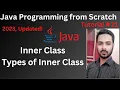 Tutorial 21 Inner Class in java Types of inner class in java
