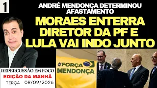 Bomba!!! ANDRÉ MENDONÇA AFASTA DIRETOR DA PF, MORAES ENTERRA LULA, ALCOLUMBRE E GONET CONTRA O POVO