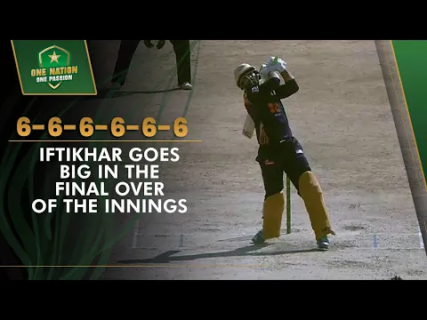 Download MP3 Iftikhar Ahmed Hits Six Sixes In The Final Over Of The Innings! 🔥| PCB | MA2T