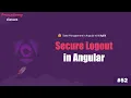 Implementing NgRx Logout Clearing State LocalStorage and Redirects NgRx Course