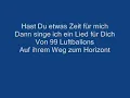 Nena 99 Luftballons- Lyrics