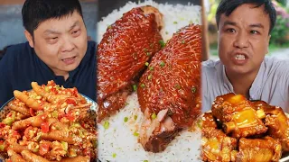 Ông chủ vịt bất cẩn, Đại Tráng và Bí Ngô chiếm cơ hội. #Ẩm thực nông thôn #Phát sóng ăn uống