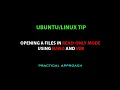 open files in read-only mode using NANO and VIM